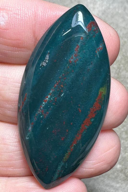 Marquise 49x23mm Indian Bloodstone Cabochon 25