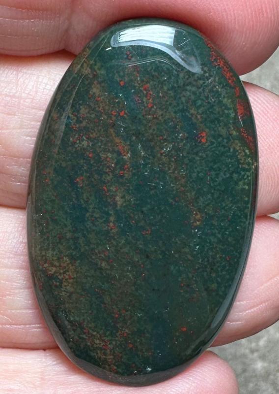 Oval 40x24mm Indian Bloodstone Cabochon 27