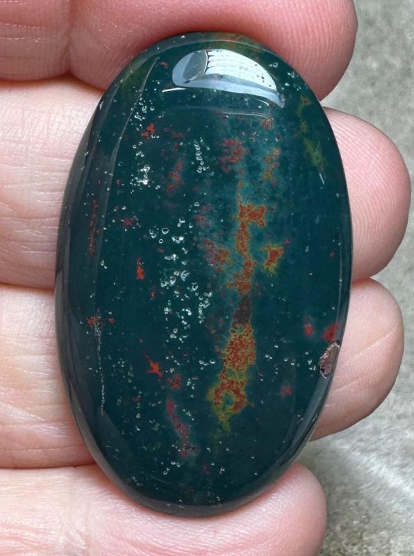 Oval 41x24mm Indian Bloodstone Cabochon 29