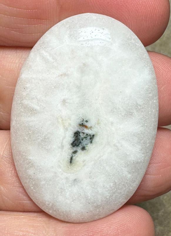 Oval 43x30mm Solar Moss Quartz Cabochon 38