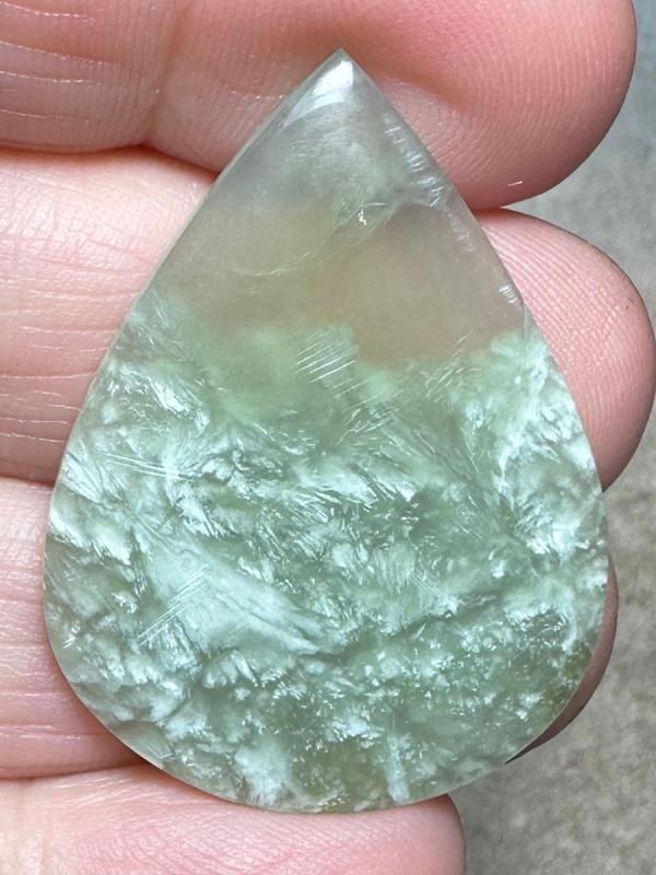 Teardrop 36x27mm Idocrase Cabochon 29