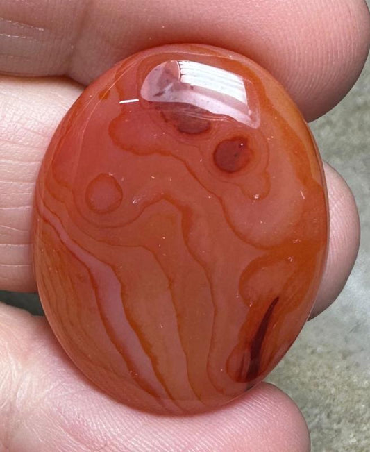 Oval 29x23mm Carnelian Cabochon 56