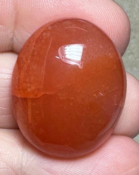 Oval 27x22mm Carnelian Cabochon 64