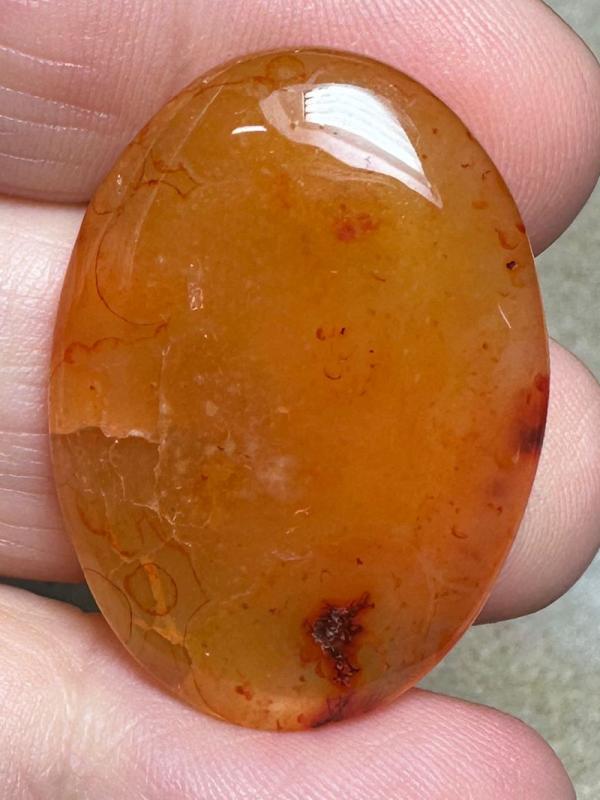 Oval 31x22mm Carnelian Cabochon 70