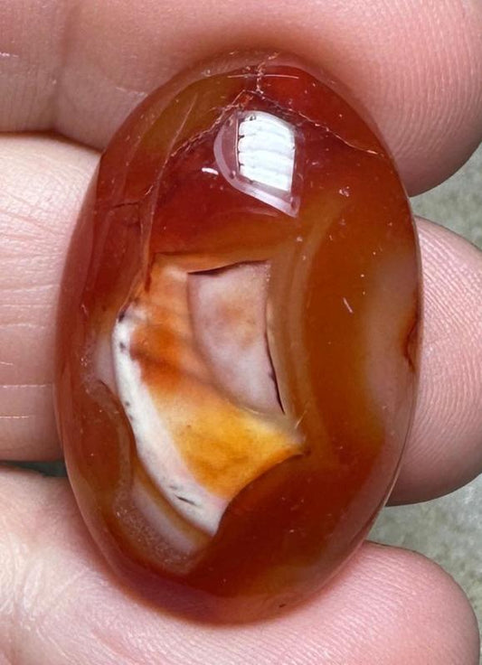 Oval 29x19mm Carnelian Cabochon 79
