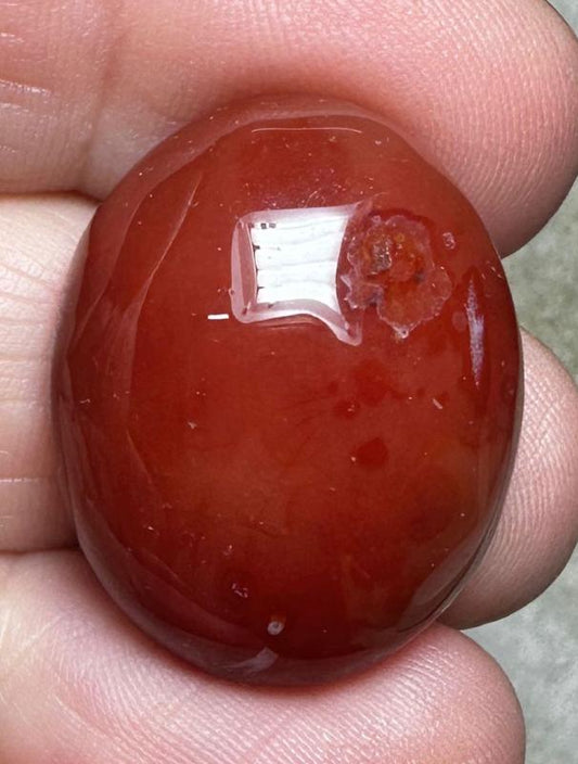 Oval 26x21mm Carnelian Cabochon 80
