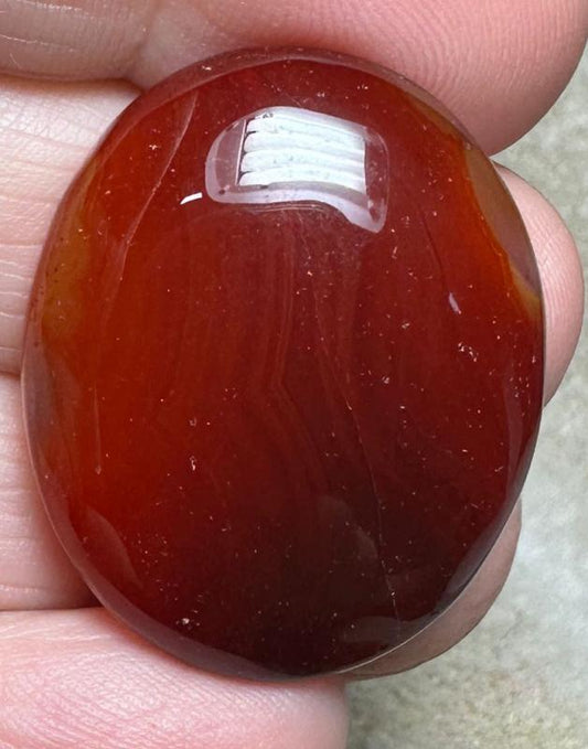 Oval 30x25mm Carnelian Cabochon 81