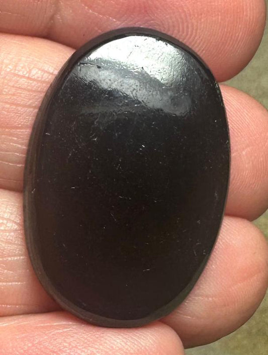 Oval 30x21mm Black Tourmaline Cabochon 31