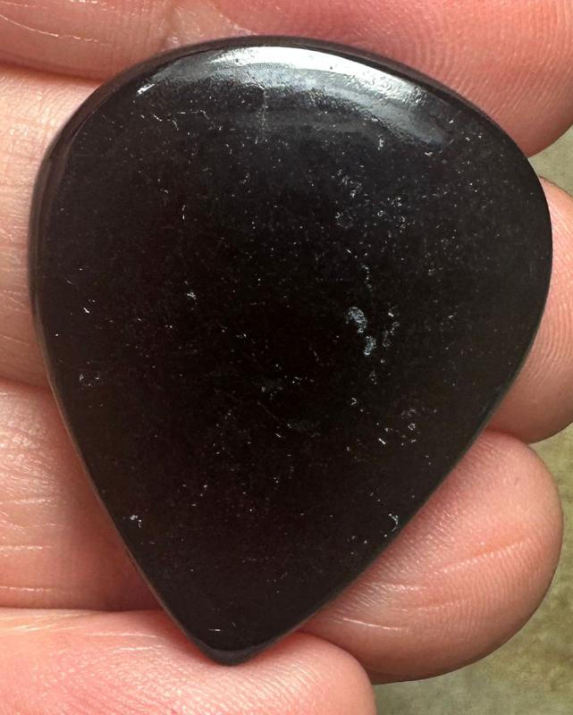 Teardrop 32x26mm Black Tourmaline Cabochon 33