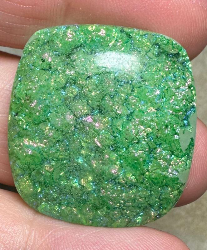 Rectangle 29x27mm Fairy Opal Cabochon 46