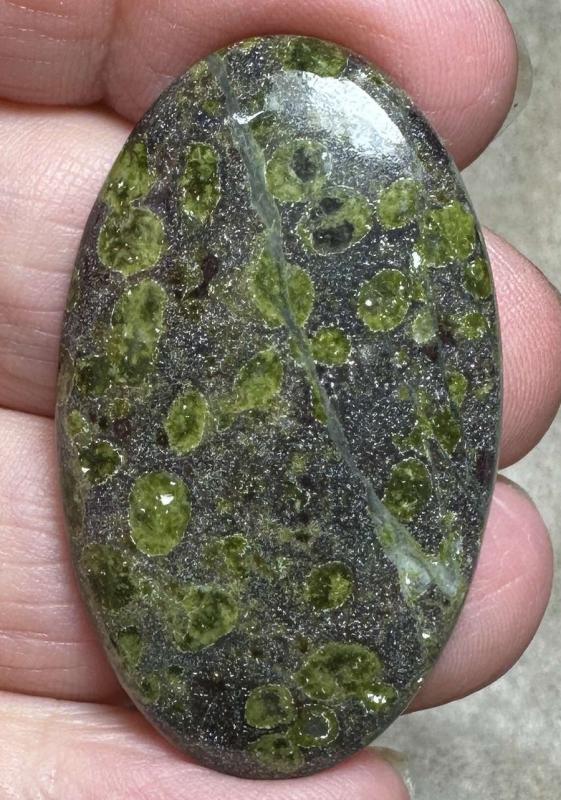 Oval 43x25mm Epidote Cabochon 22
