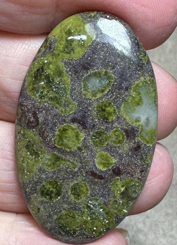 Oval 42x25mm Epidote Cabochon 26