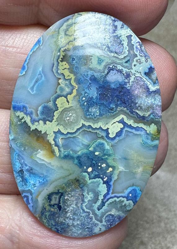Oval 40x27mm Indonesian Crazy Lace Jasper Cabochon 20