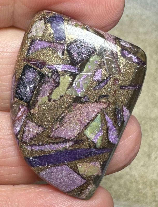 Freeform 39x26mm Mohave Atlantasite Cabochon 03