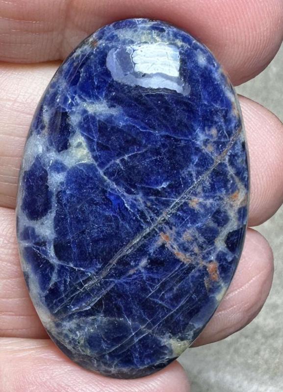 Oval 38x24mm Lightening Sodalite Cabochon 23
