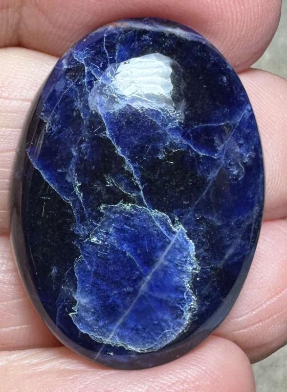 Oval 31x22mm Lightening Sodalite Cabochon 24