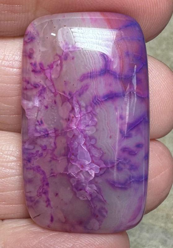 Rectangle 36x21mm Dragon Vein Agate Cabochon 50