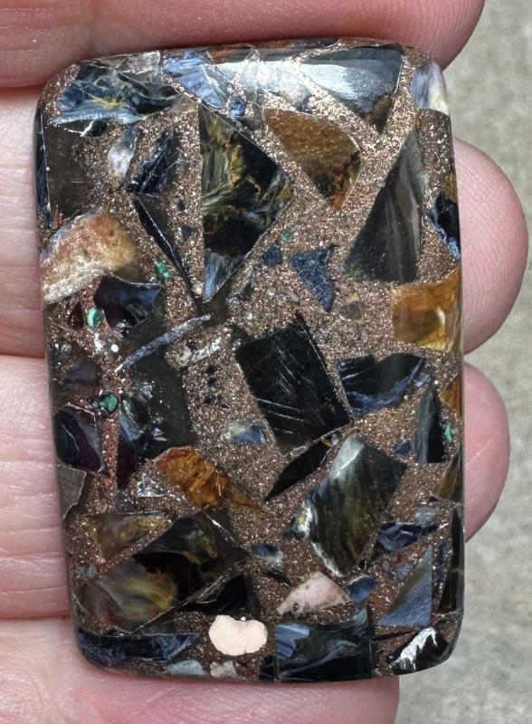 Rectangle 39x25mm Mohave Pietersite Cabochon 04