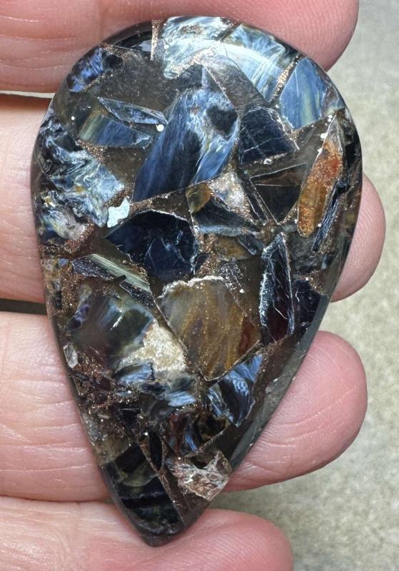 Teardrop 50x29mm Mohave Pietersite Cabochon 09