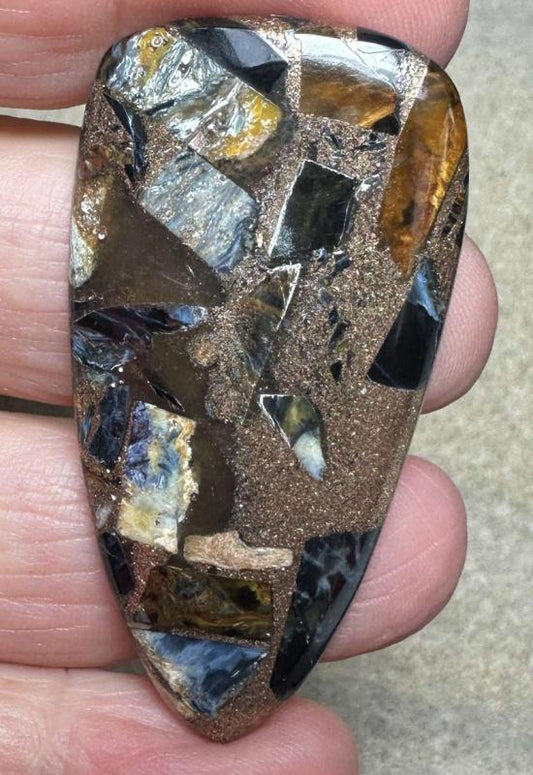 Freeform 51x26mm Mohave Pietersite Cabochon 10