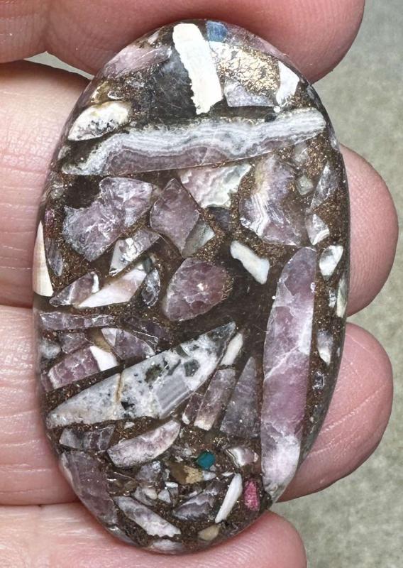 Oval 42x24mm Mohave Rhodochrosite Cabochon 09