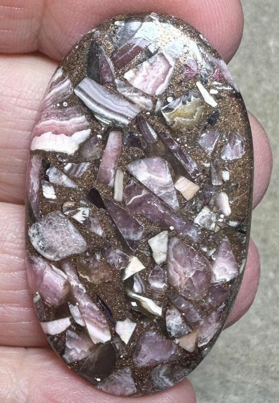 Oval 45x26mm Mohave Rhodochrosite Cabochon 11