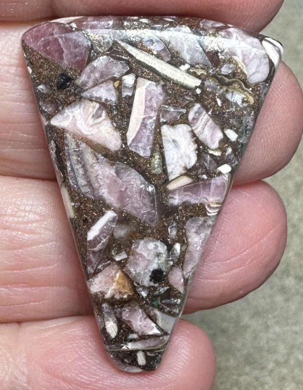 Freeform 37x26mm Mohave Rhodochrosite Cabochon 16