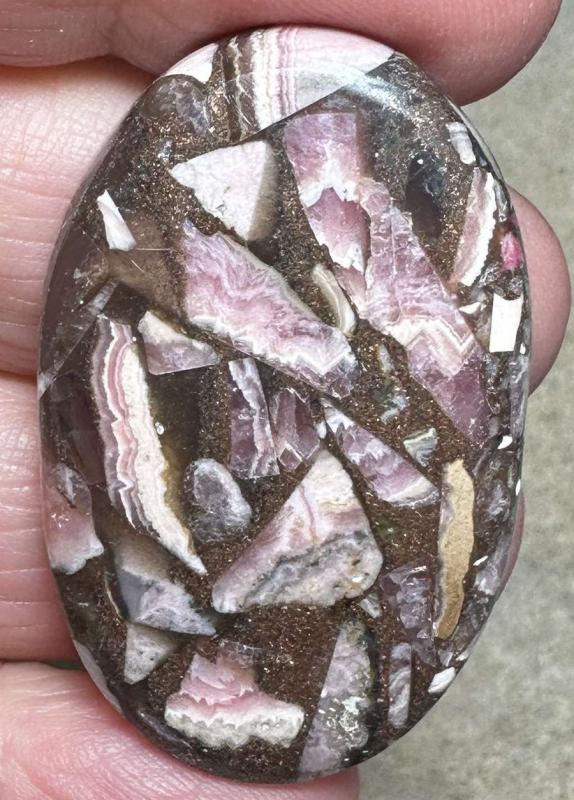 Oval 42x27mm Mohave Rhodochrosite Cabochon 18