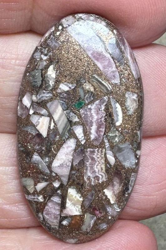 Oval 38x21mm Mohave Rhodochrosite Cabochon 20
