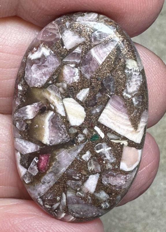 Oval 35x22mm Mohave Rhodochrosite Cabochon 23