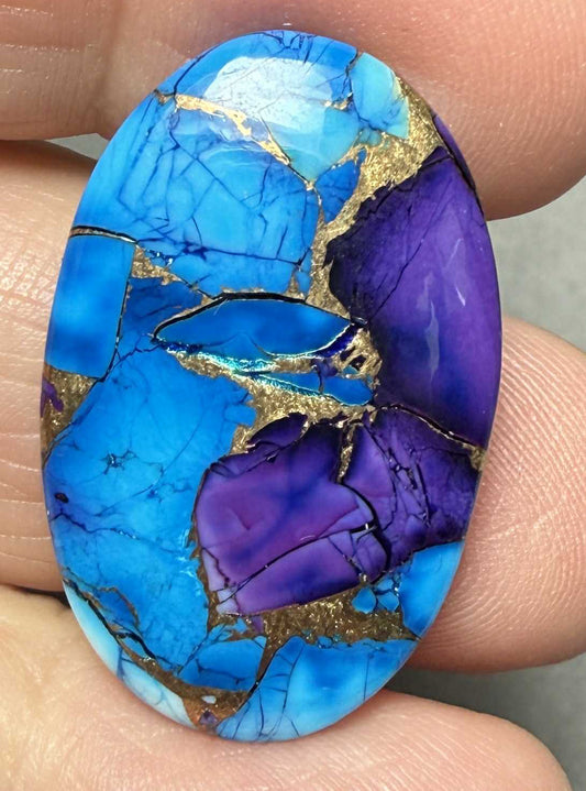 Oval 30x18mm Ice Dahlia Cabochon 03