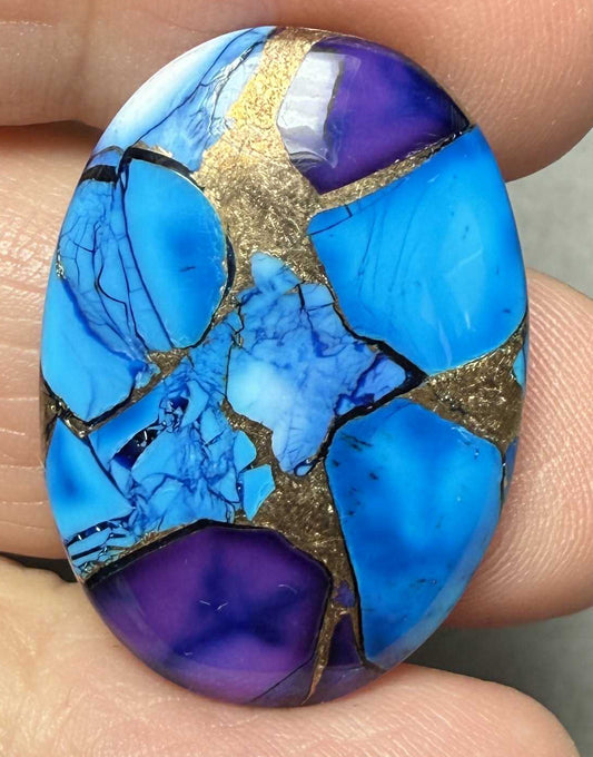 Oval 28x20mm Ice Dahlia Cabochon 23