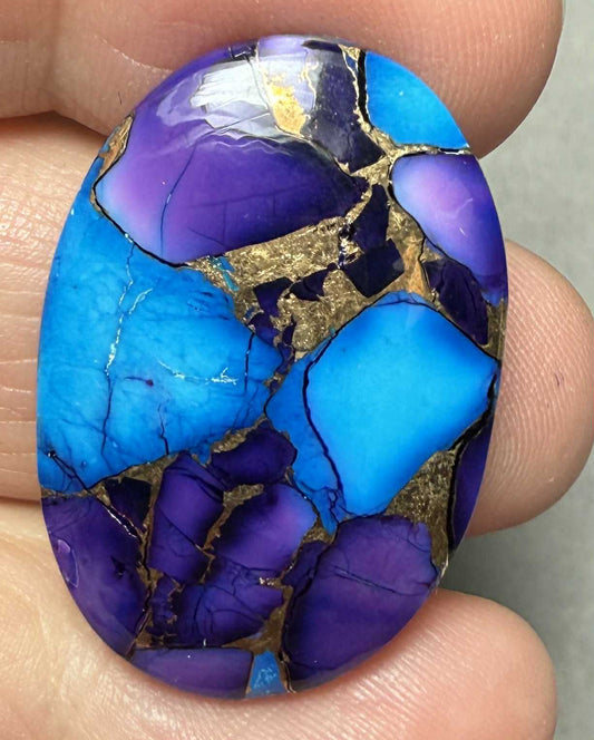 Oval 30x21mm Ice Dahlia Cabochon 27