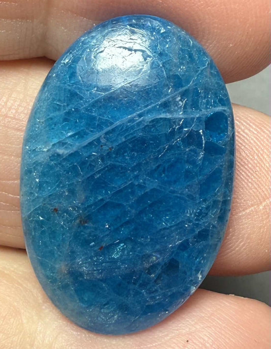 Oval 29x19mm Neon Apatite Cabochon 32