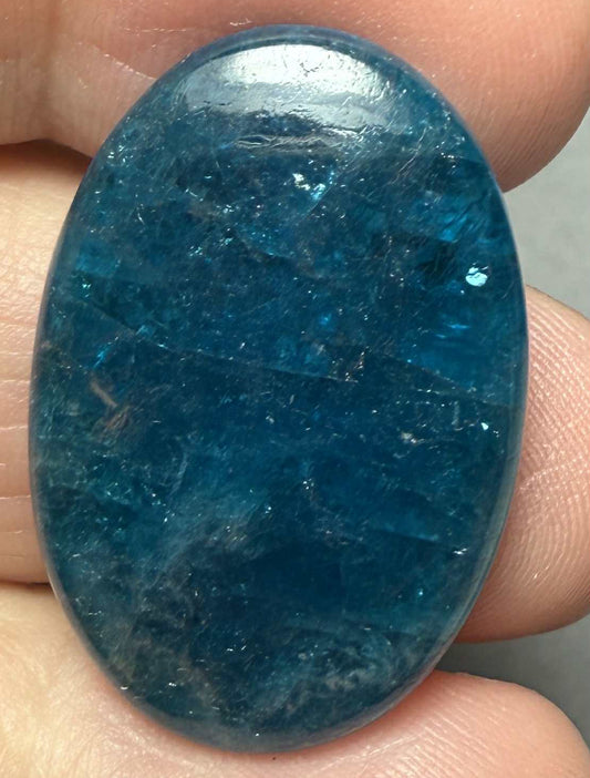 Oval 30x20mm Neon Apatite Cabochon 41