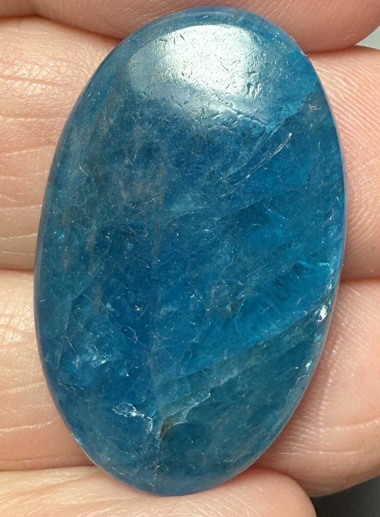 Oval 30x18mm Neon Apatite Cabochon 50