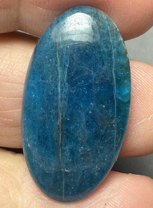 Oval 30x17mm Neon Apatite Cabochon 60
