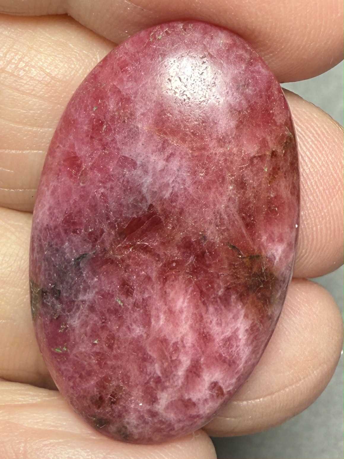 Oval 33x21mm Rhodonite Cabochon 46