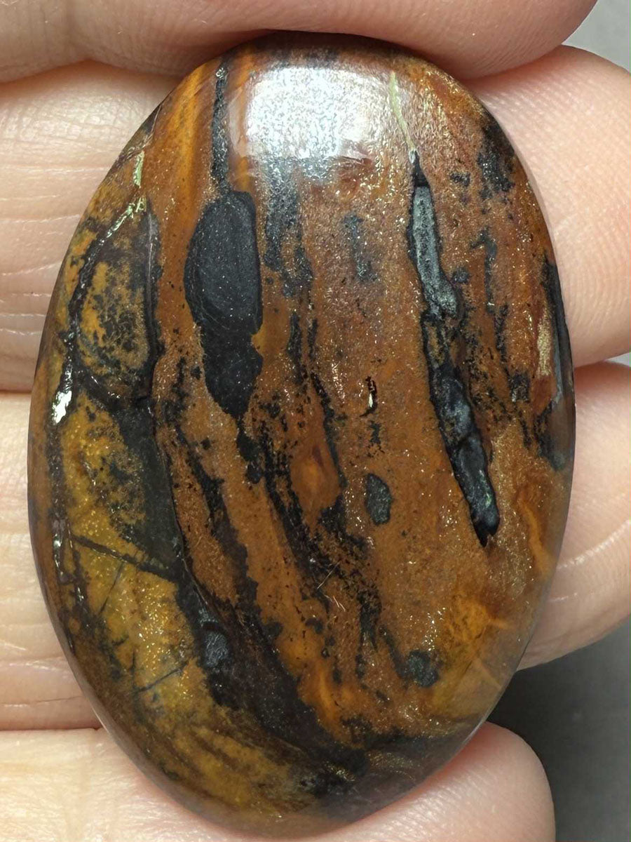 Oval 37x24mm Inferno Jasper Cabochon 14