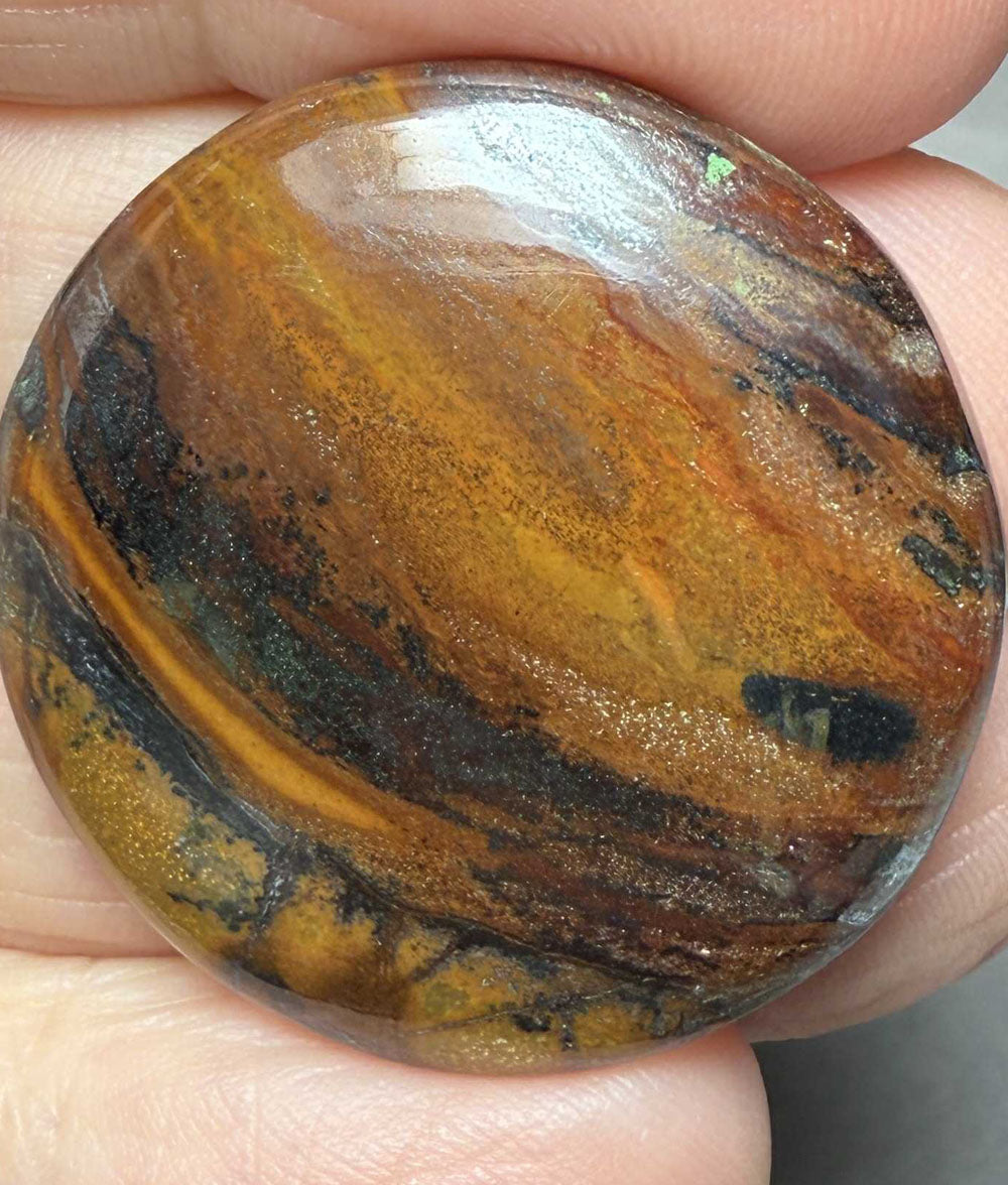 Round 30x30mm Inferno Jasper Cabochon 25
