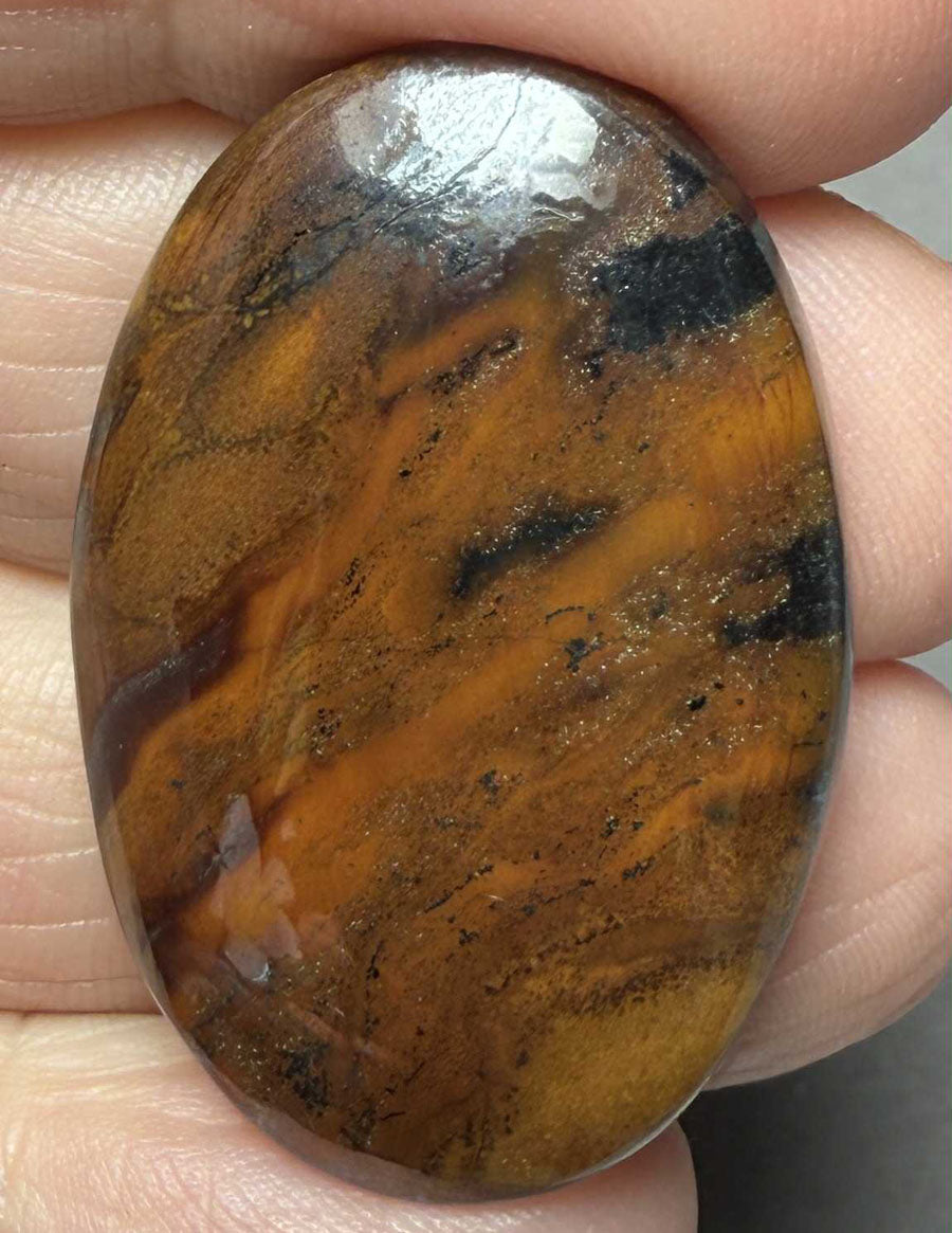 Oval 34x23mm Inferno Jasper Cabochon 29