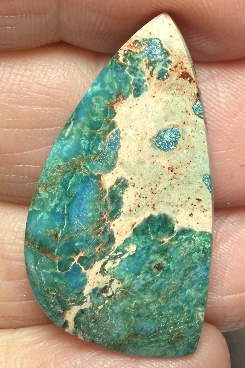 Freeform 33x18mm Sea Sediment Jasper Cabochon 44