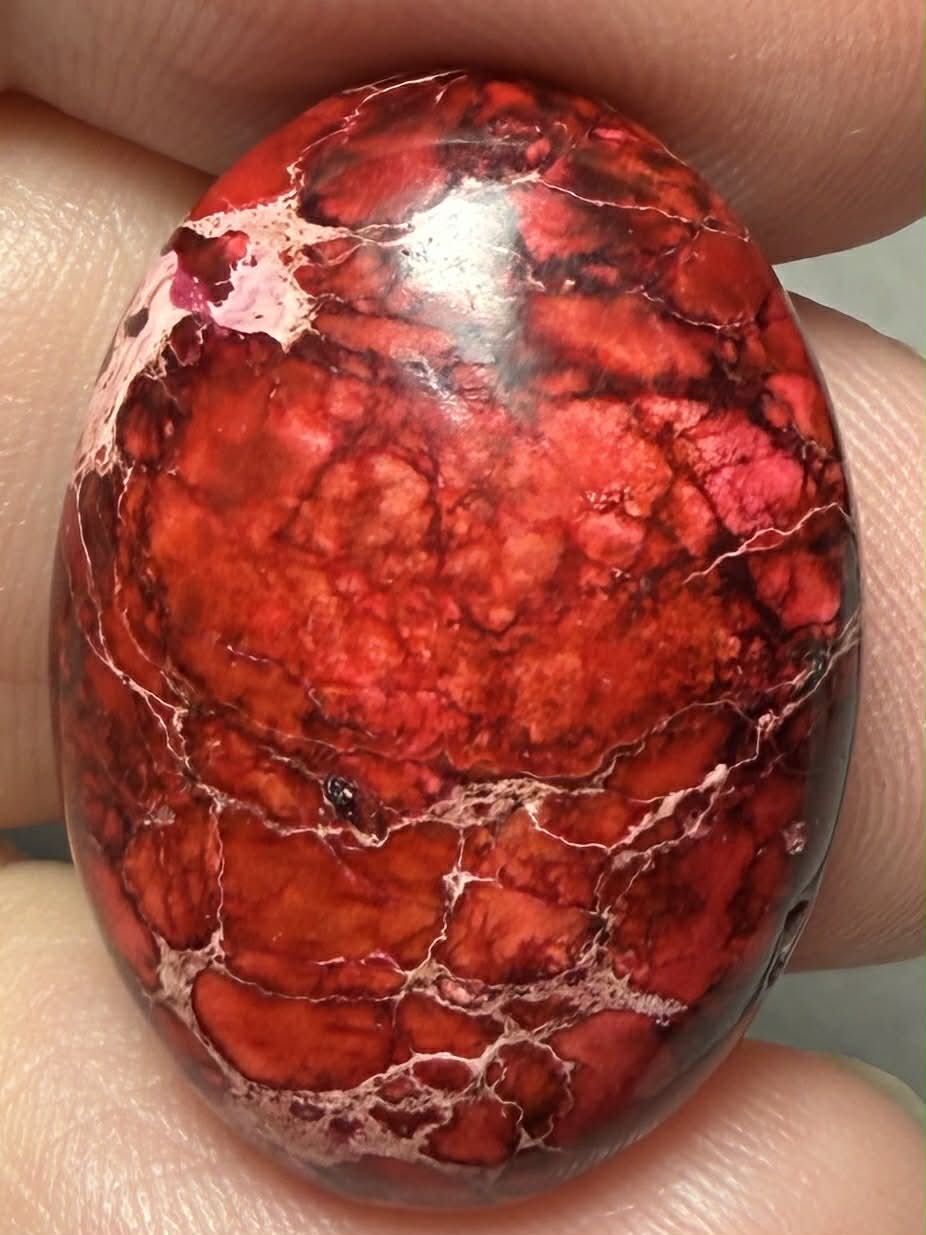 Oval 25x18mm Sea Sediment Jasper Cabochon 78
