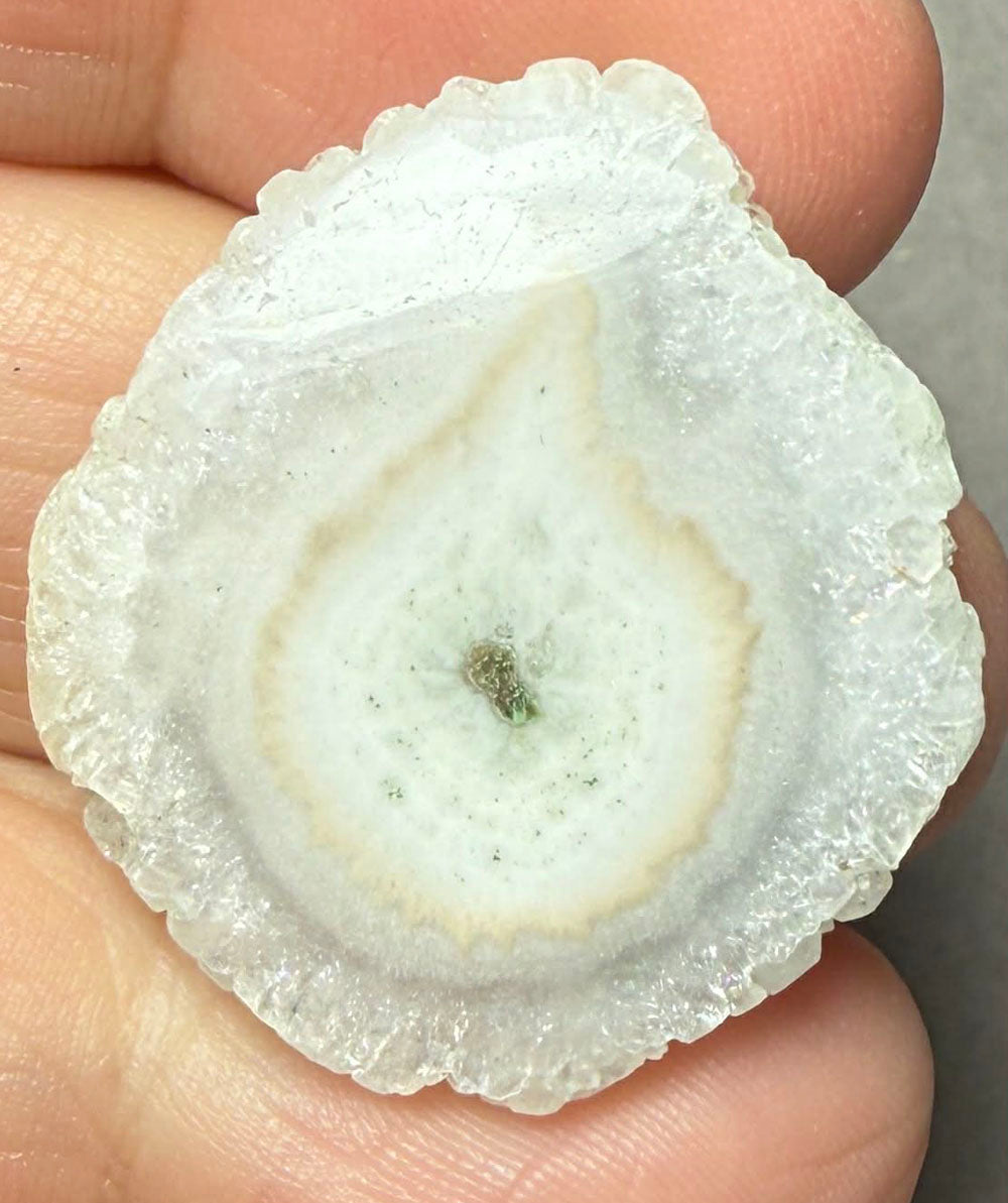 Freeform 30x28mm Natural Solar Quartz Slice 04