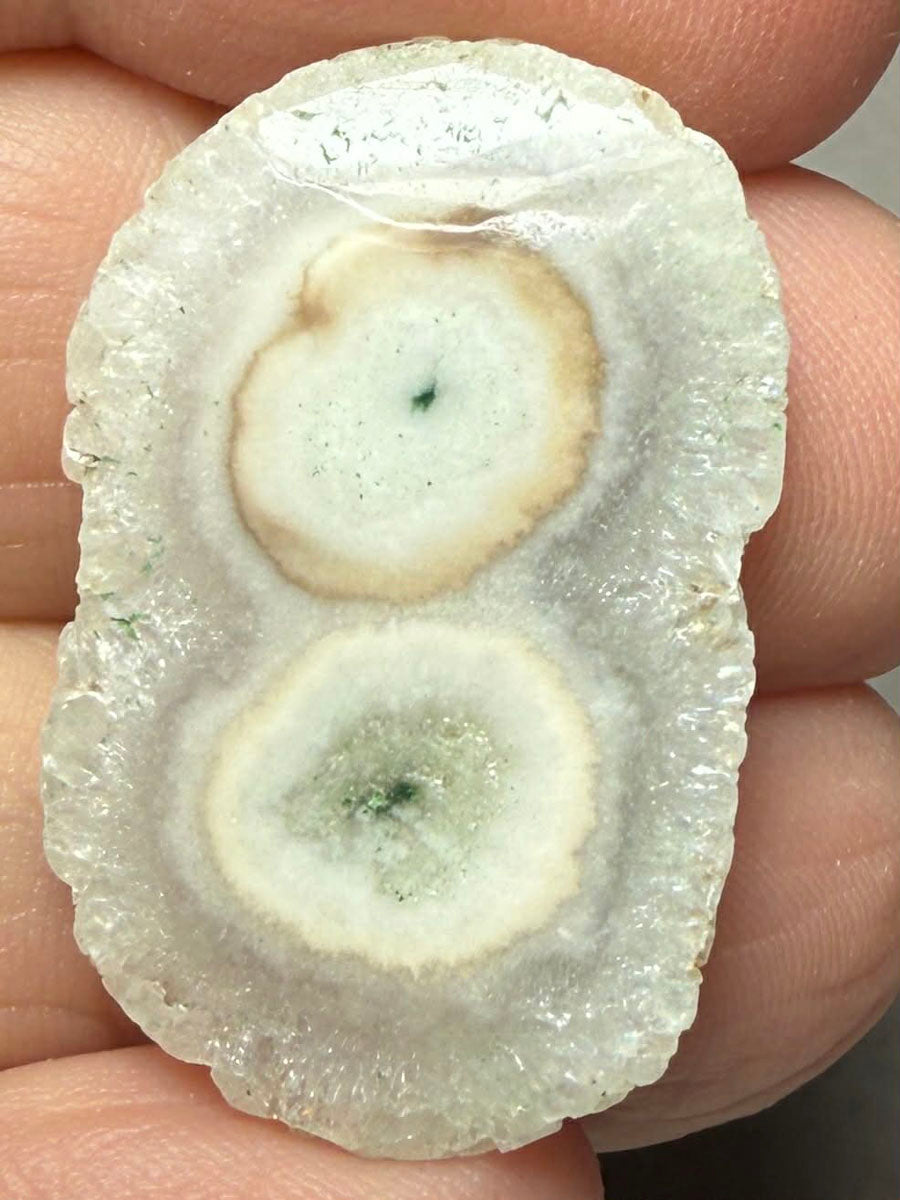 Freeform 30x20mm Natural Solar Quartz Slice 11