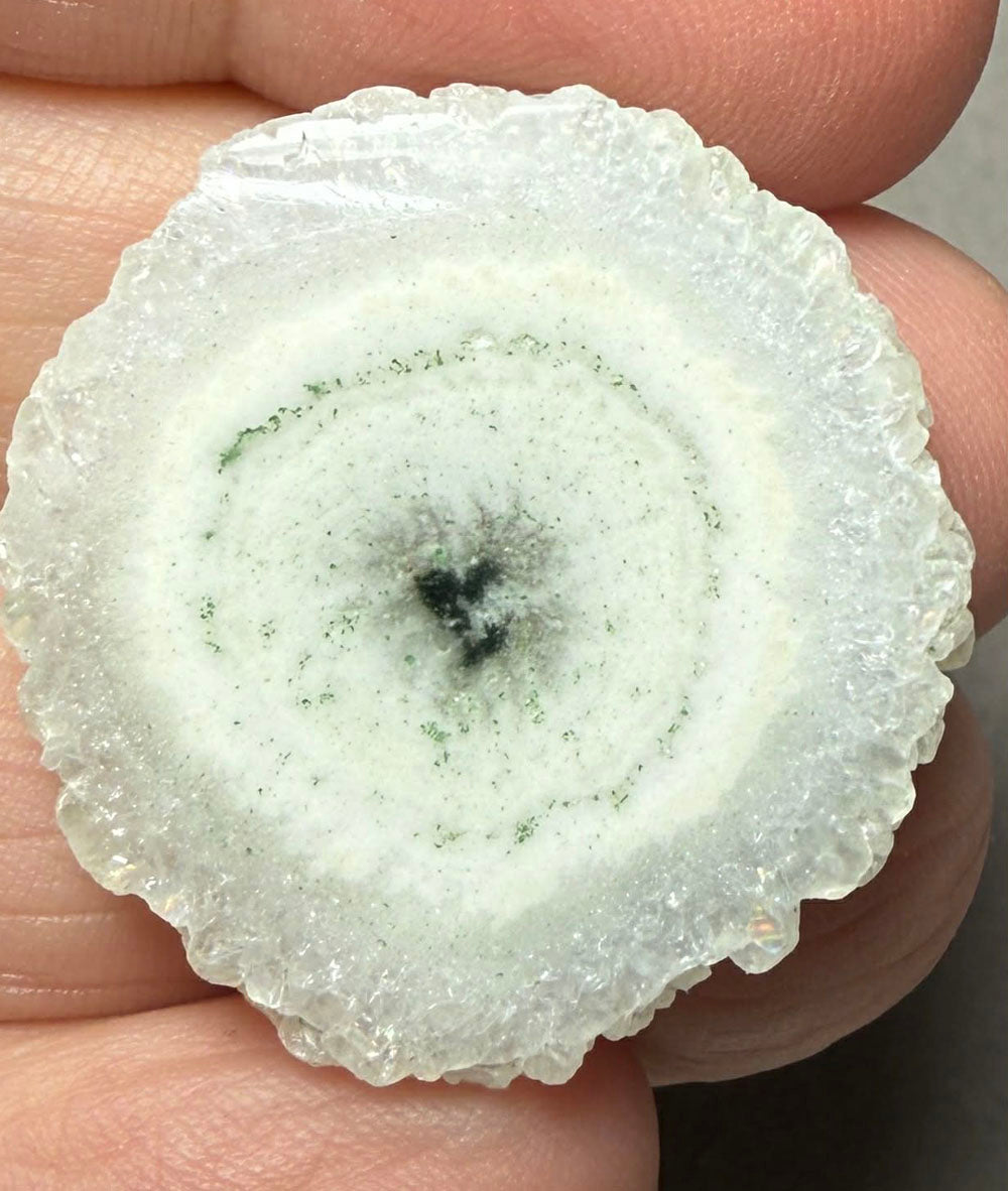 Freeform 29x28mm Natural Solar Quartz Slice 15