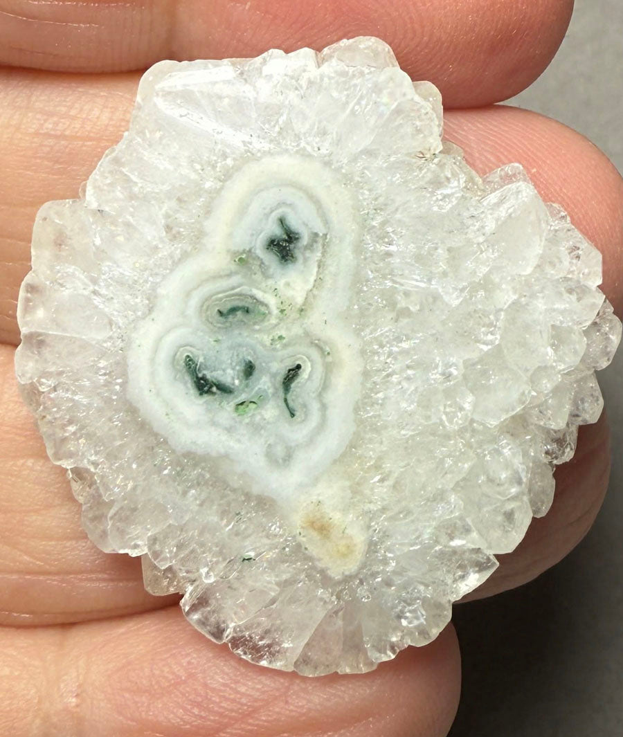 Freeform 34x32mm Natural Solar Quartz Slice 19