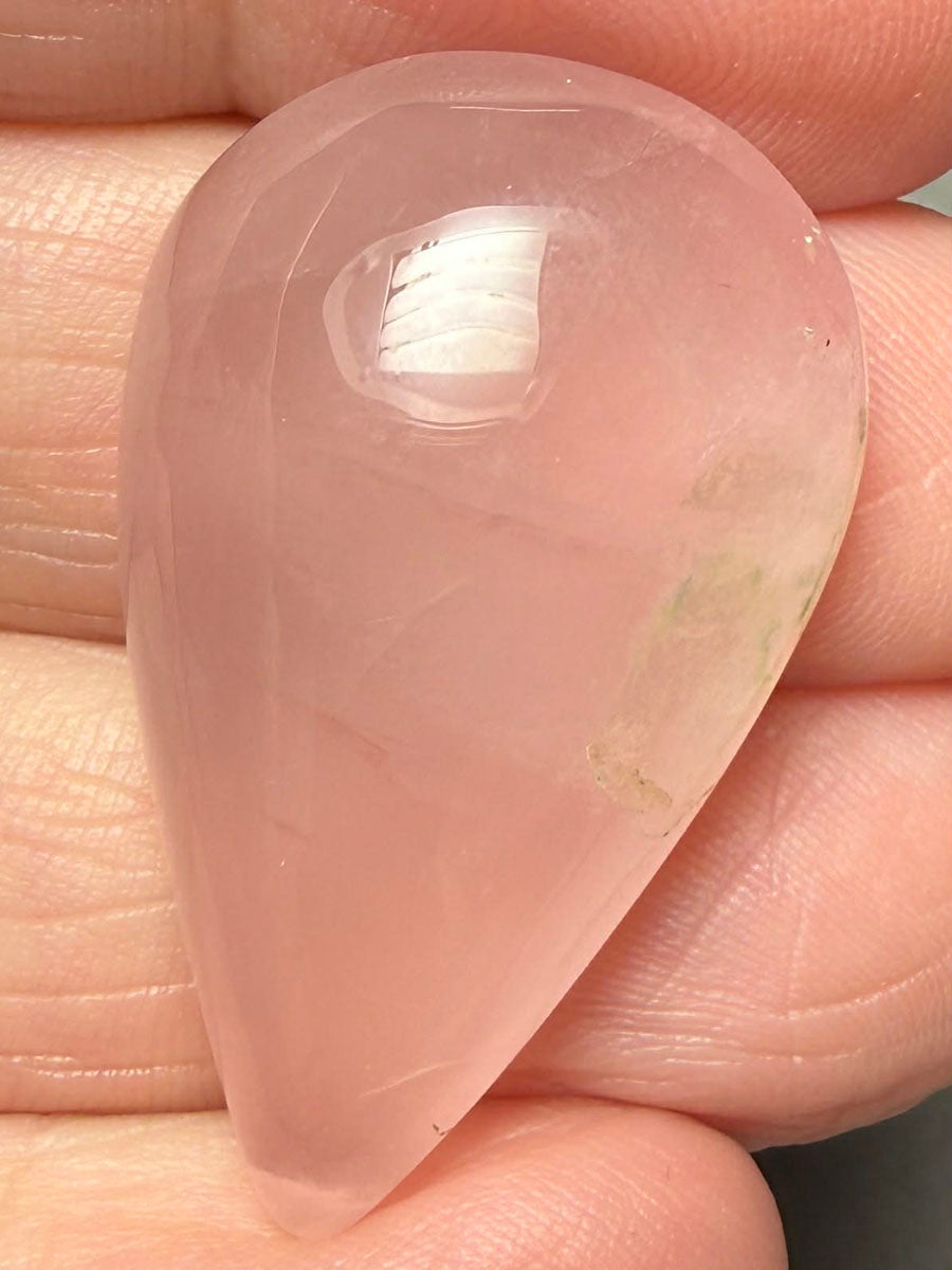 Teardrop 34x20mm Rose Quartz Cabochon 08
