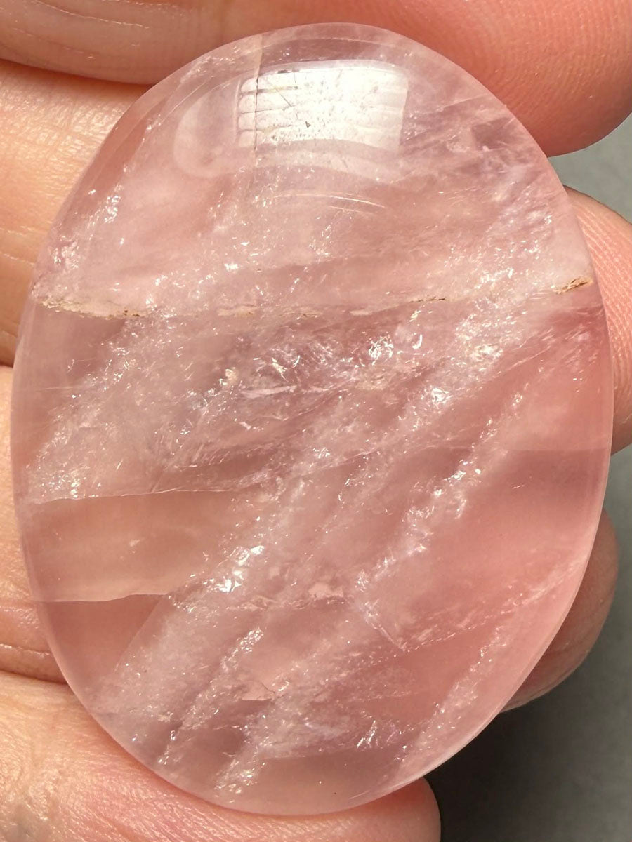 Oval 42x31mm Rose Quartz Cabochon 11
