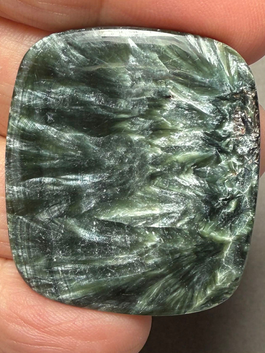Rectangle 38x33mm Seraphinite Cabochon 46